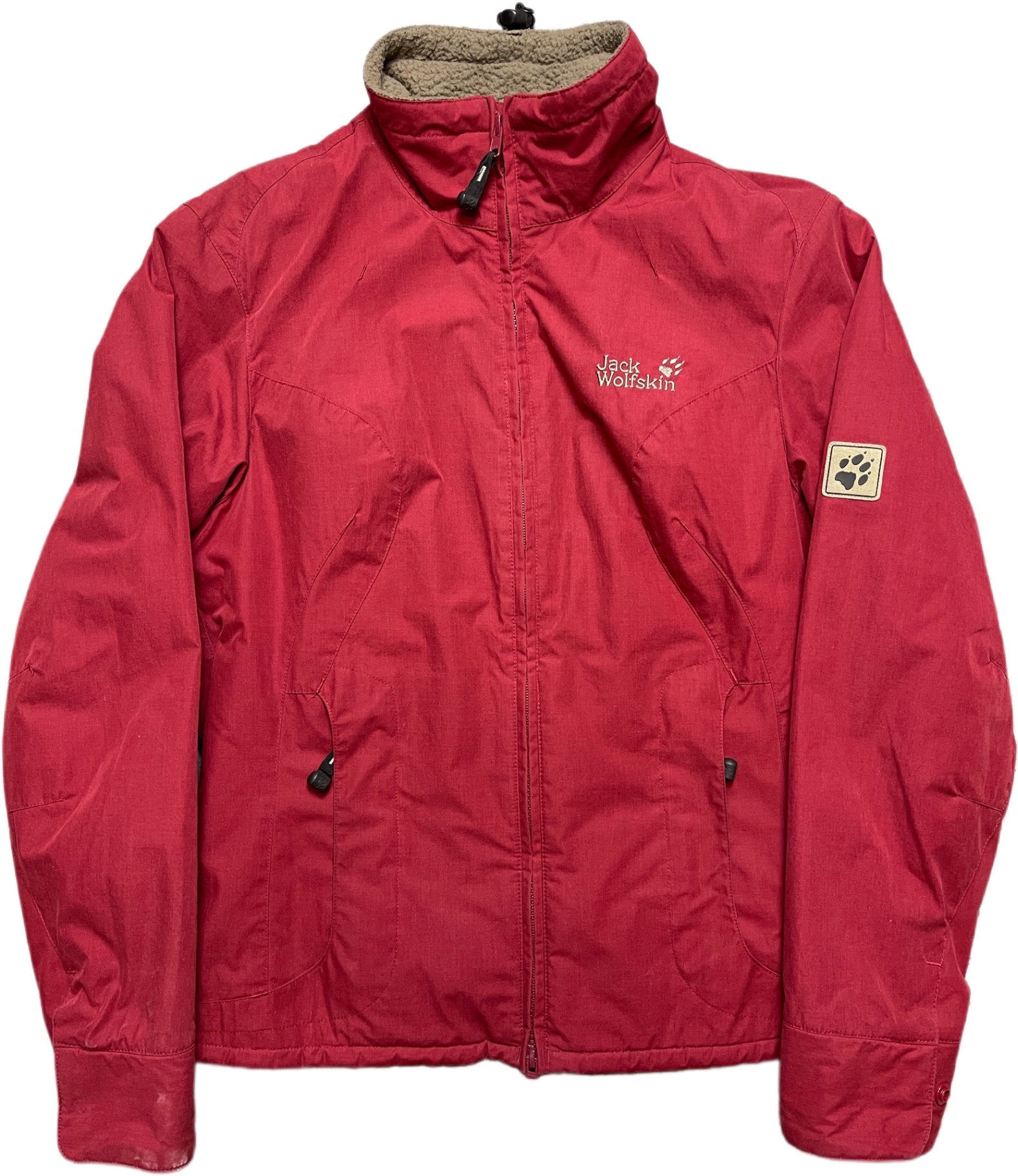 Jack Wolfskin Warm Tracking Jacket Red Polyester Blend XS