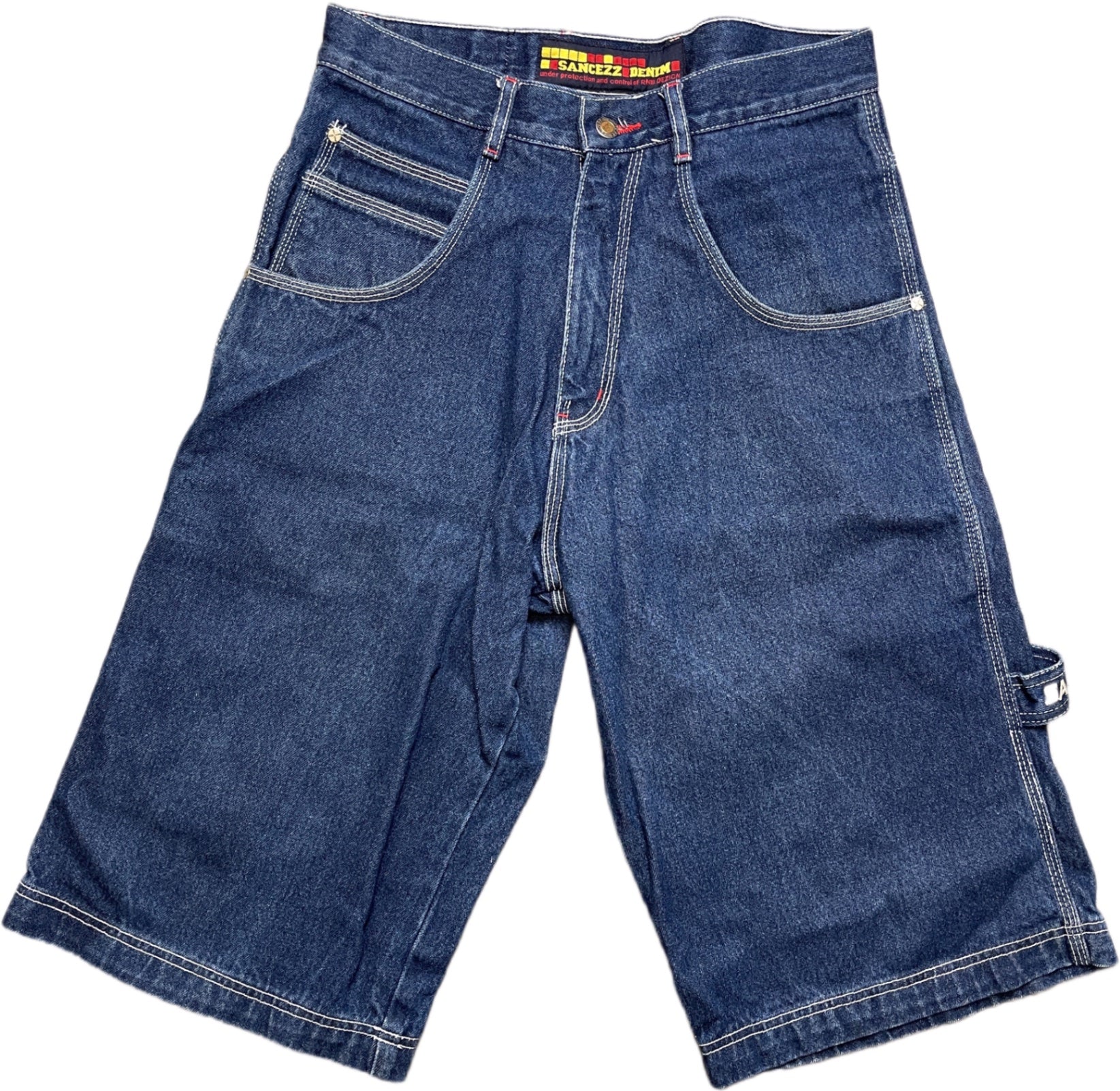 Vintage Sancezz Jorts Shorts Blau Baumwolle M