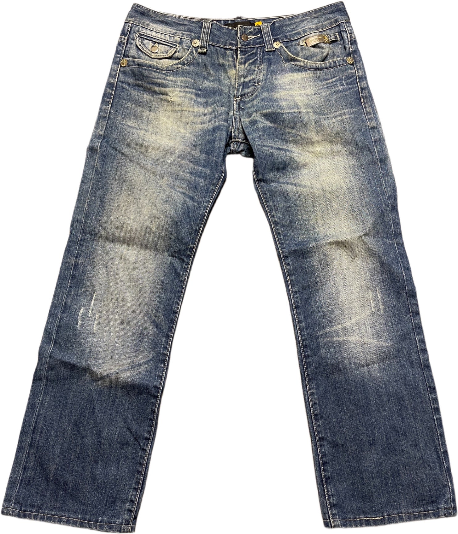 Y2K Y.Two Jeanshose Blau Baumwolle XXXL