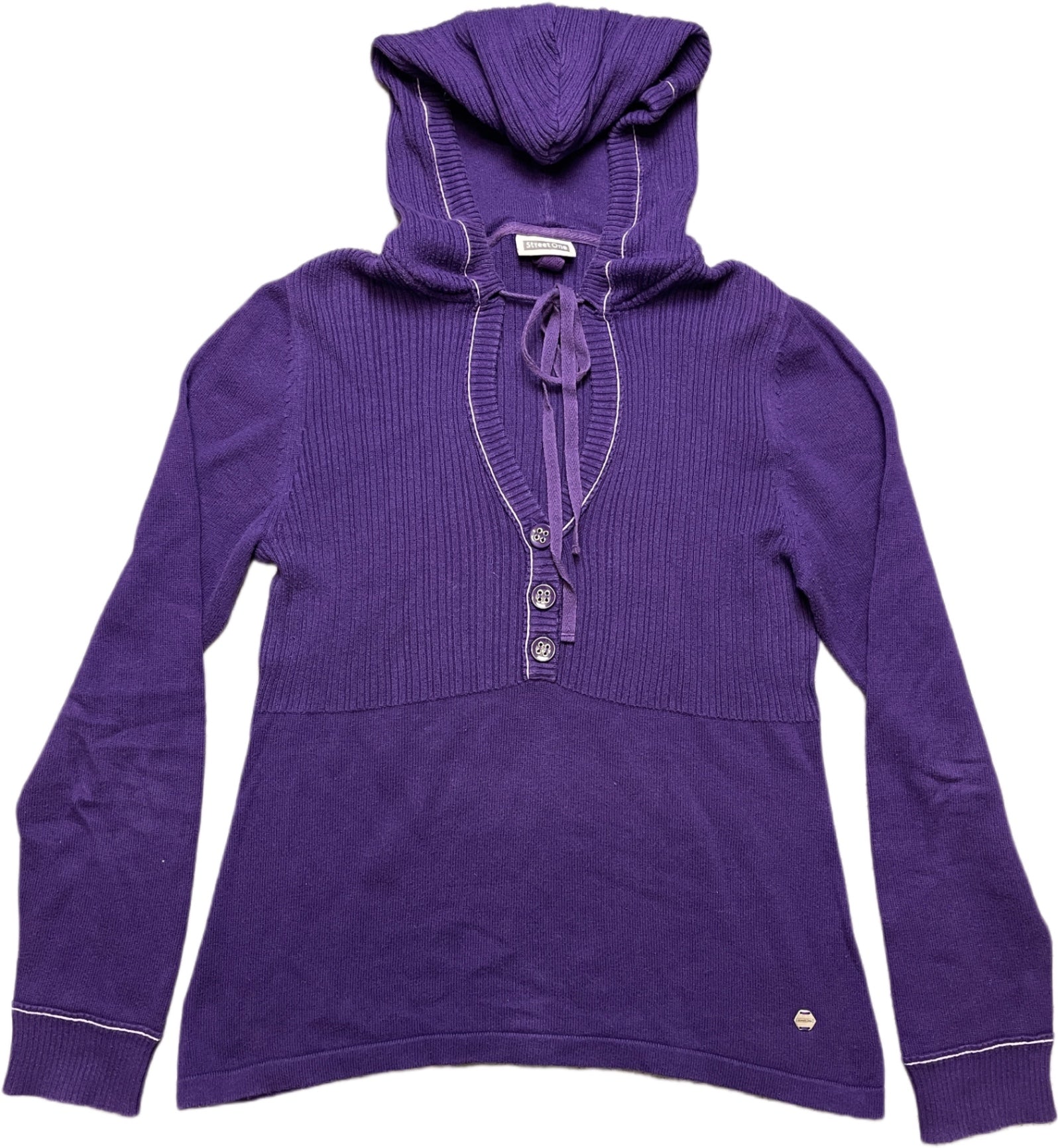 Y2K Street One Strickpullover Lila Baumwollmix M