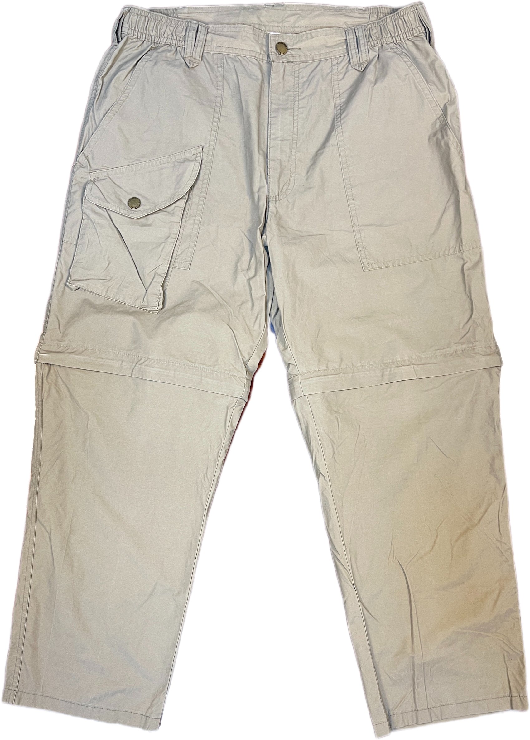 Vintage Crane Cargo Pants Beige Cotton Blend M