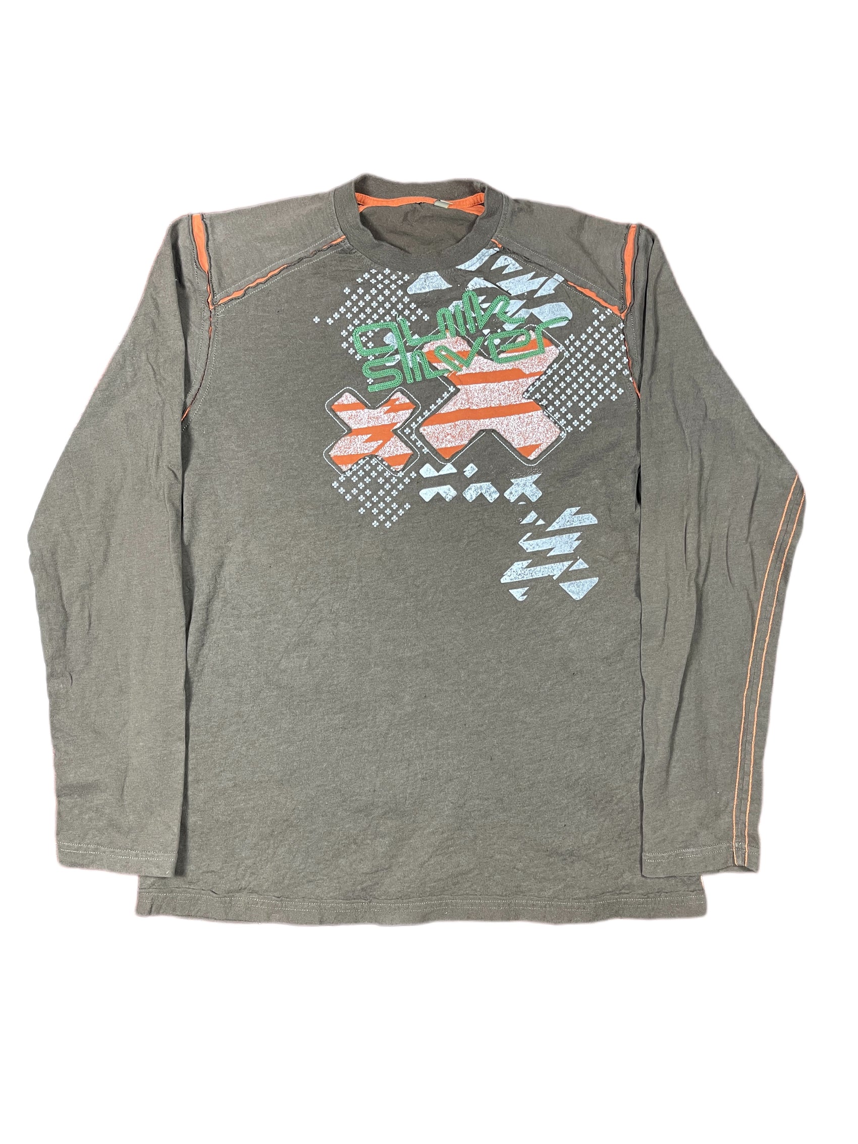 Y2k Quiksilver Longsleeve Brown - XS/S