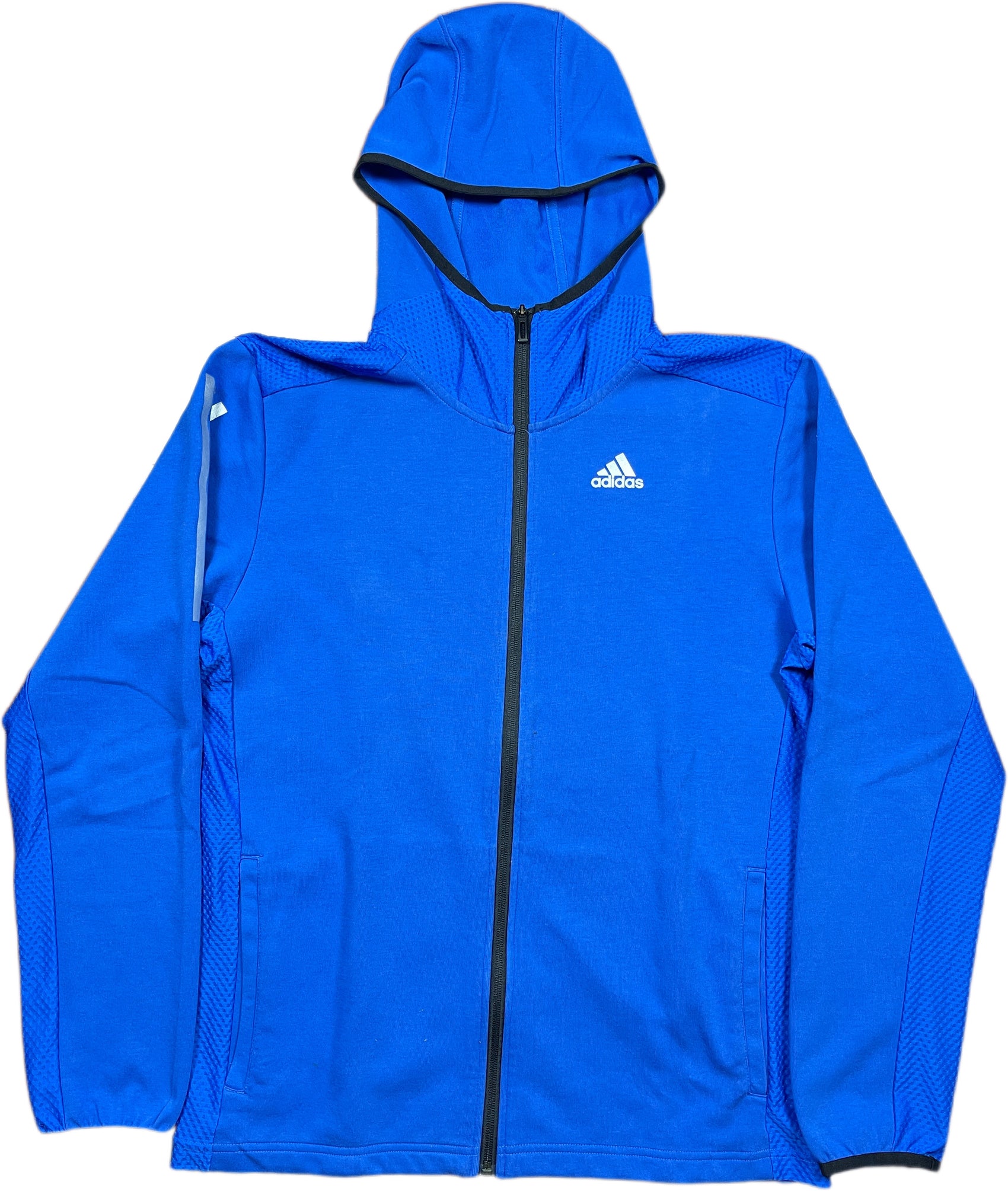 Adidas Track Jacket Blue Polyester Blend M