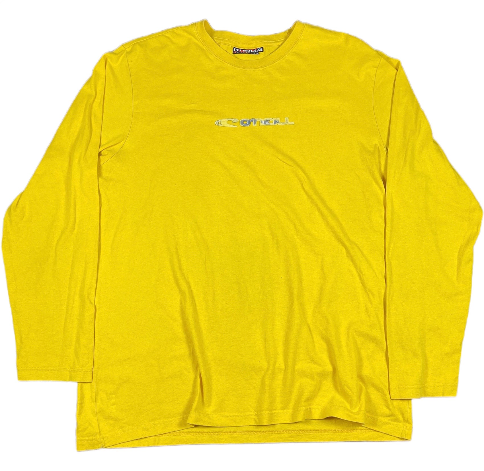 Y2K O'Neill Long Sleeve Shirt Yellow Cotton XXL