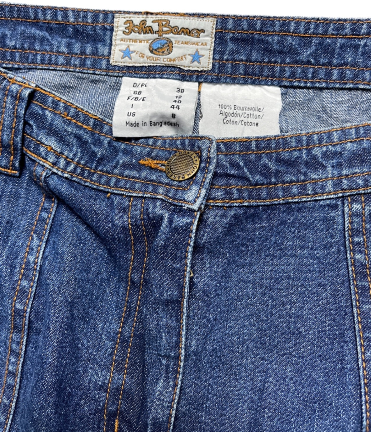 Vintage John Bauer Rock Blau 90s M