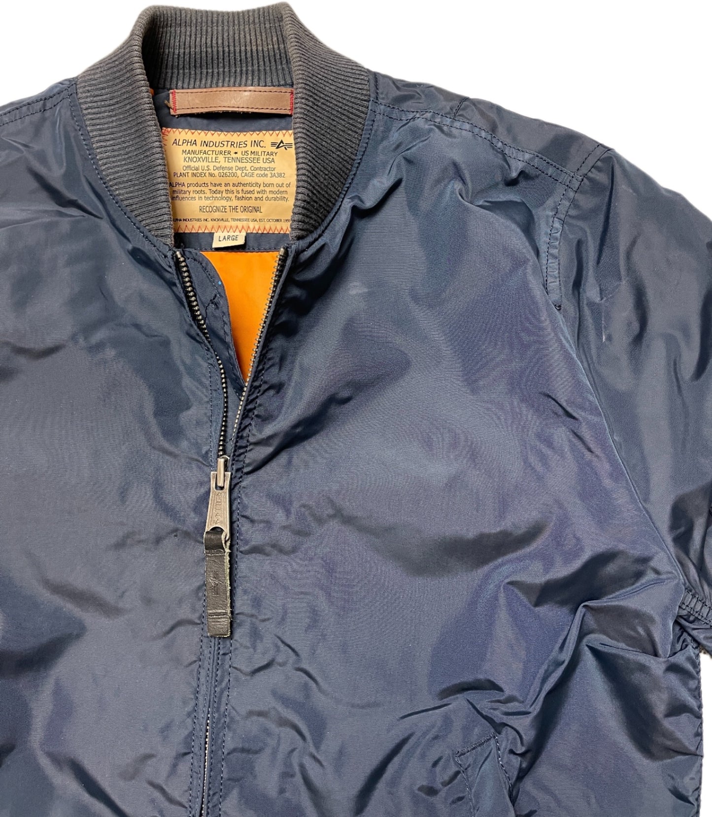 Alpha Industries Bomberjacke Dunkelblau Nylon L