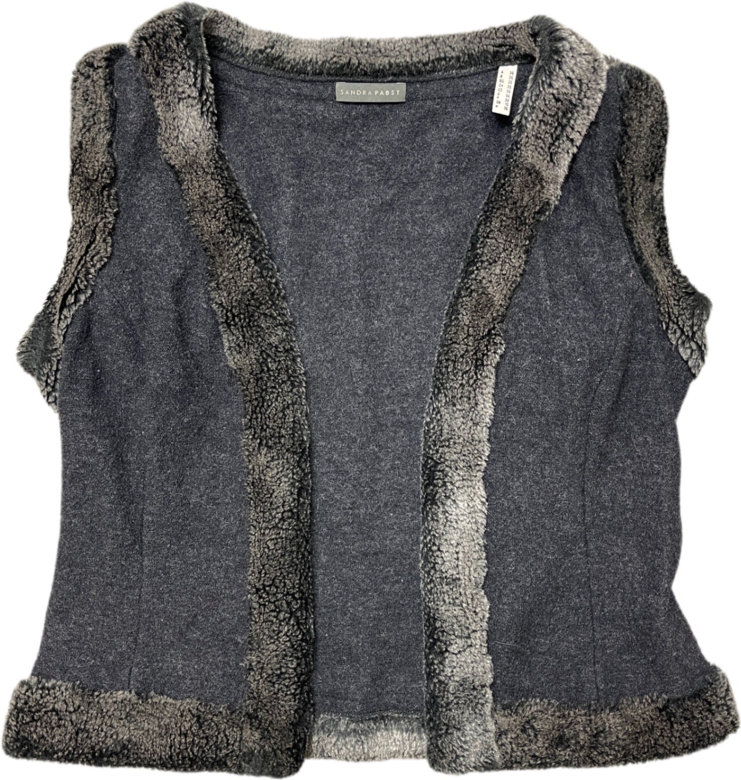 Sandra Pabst Weste Grau Wolle S