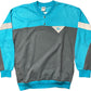 Vintage Puma Sweatshirt Turquoise and Gray Cotton Blend 90s XL/XXL