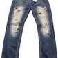 Vintage Jeansnet Denim Pants Blue Cotton Blend L
