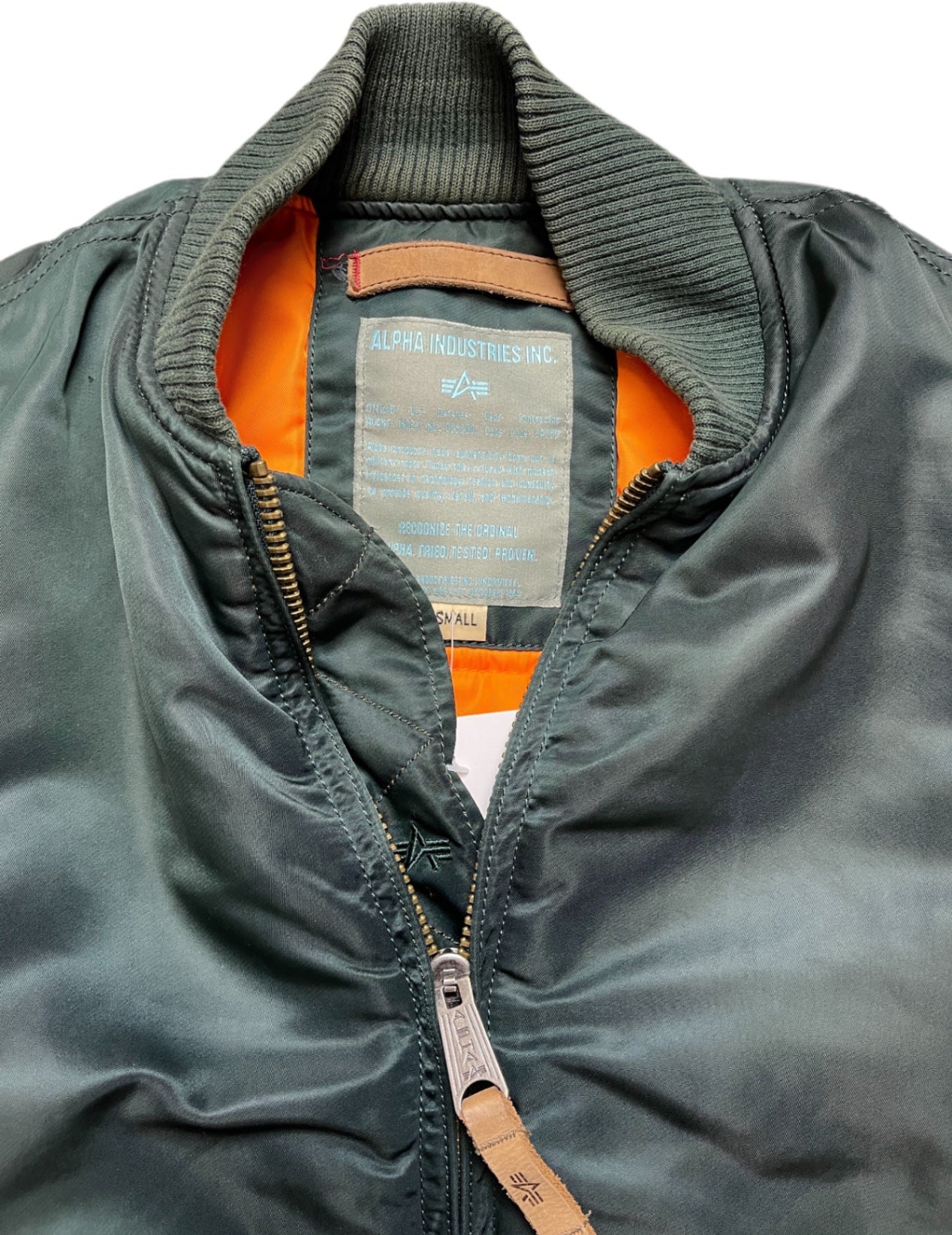 Alpha Industries Bomberjacke Grün Nylon S