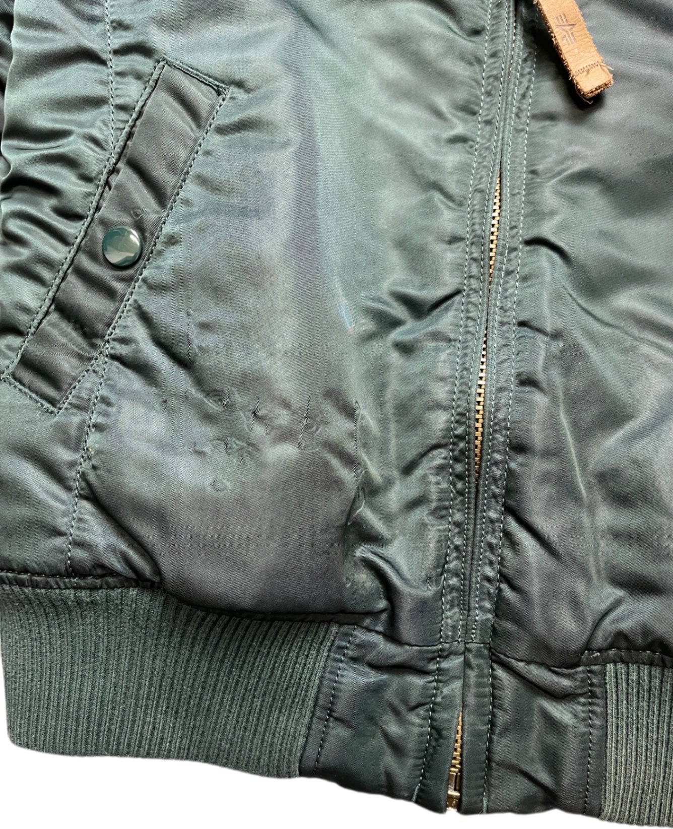 Alpha Industries Bomberjacke Grün Nylon S