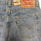 Levi's 544 Flared Denim Pants Blue Cotton Blend M