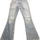 Levi's 544 Flared Denim Pants Blue Cotton Blend M