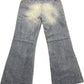 Y2K Lonsdale Low Waist Flared Denim Pants Blue Cotton M/L