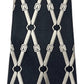 Richel de luxe Krawatte Schwarz mit silbernem Muster Polyester