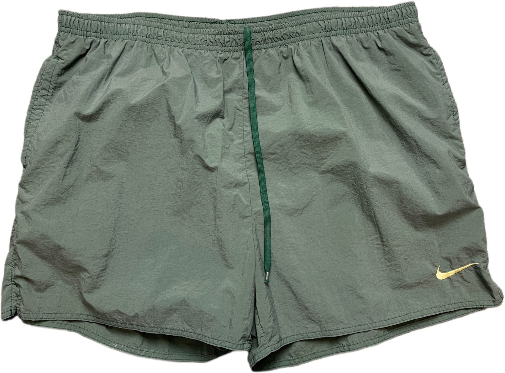 Vintage Nike Swimming Shorts Green Nylon XL