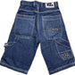 Vintage Sancezz Jorts Shorts Blau Baumwolle M