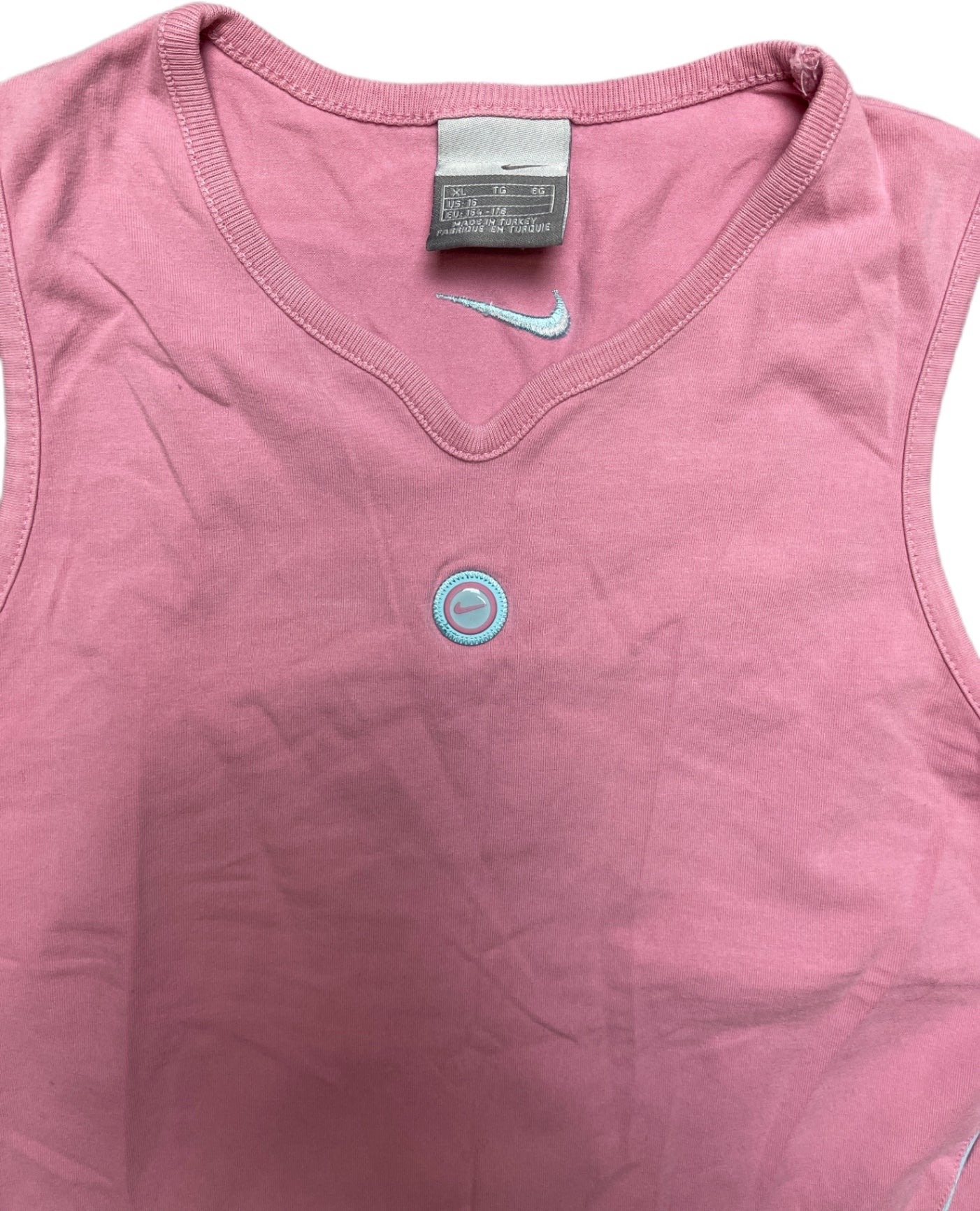 Vintage Nike Sports Top Rosa Cotton Blend S