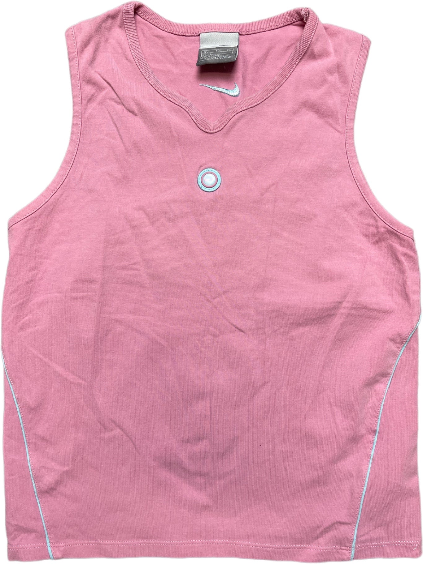 Vintage Nike Sports Top Rosa Cotton Blend S