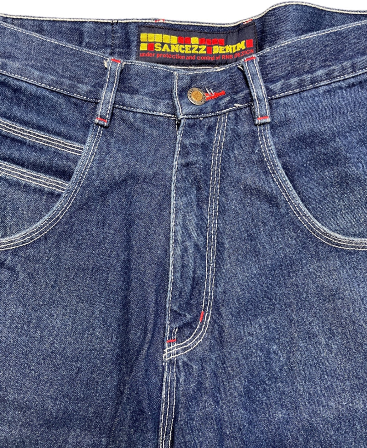 Vintage Sancezz Jorts Shorts Blau Baumwolle M