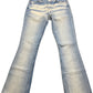 Vintage Levi's Schlaghose 525 04 Jeanshose Hellblau Baumwolle XS