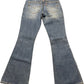 Vintage 544 04 Levi's Flared Denim Pants Blue Cotton XS