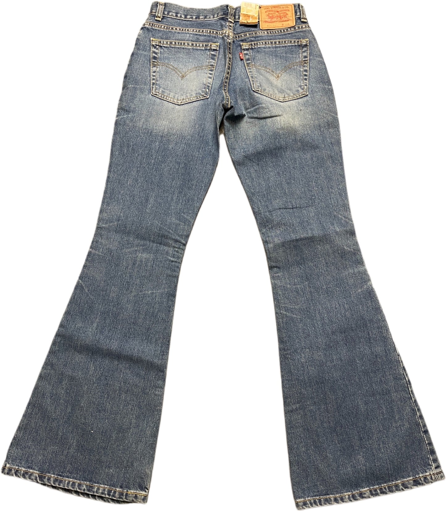 Vintage 544 04 Levi's Flared Denim Pants Blue Cotton XS