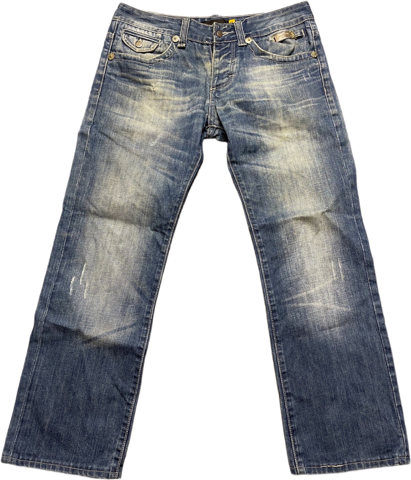 Y2K Y.Two Jeanshose Blau Baumwolle XXXL