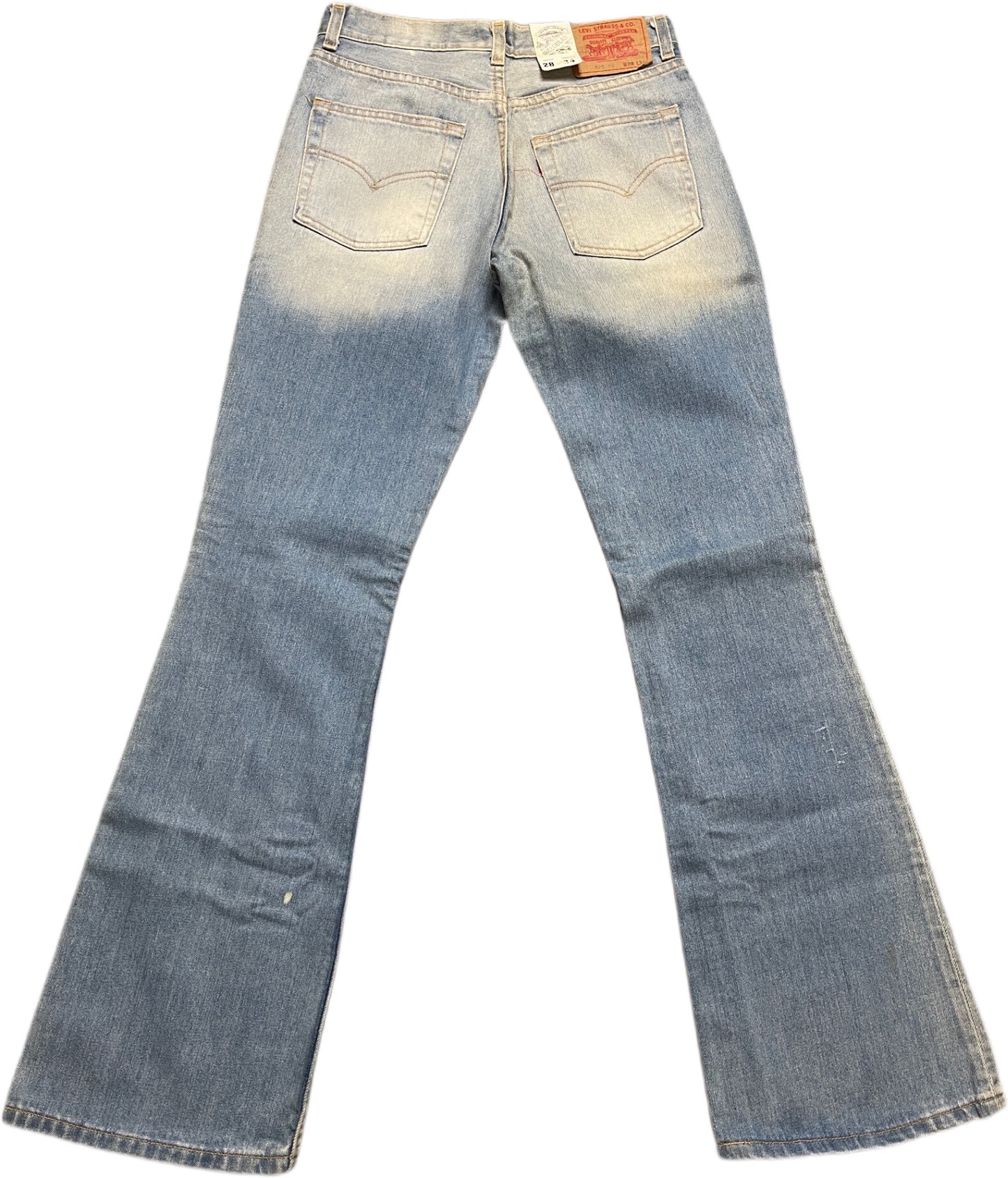 Vintage Levi's Schlaghose 525 04 Jeanshose Hellblau Baumwolle XS