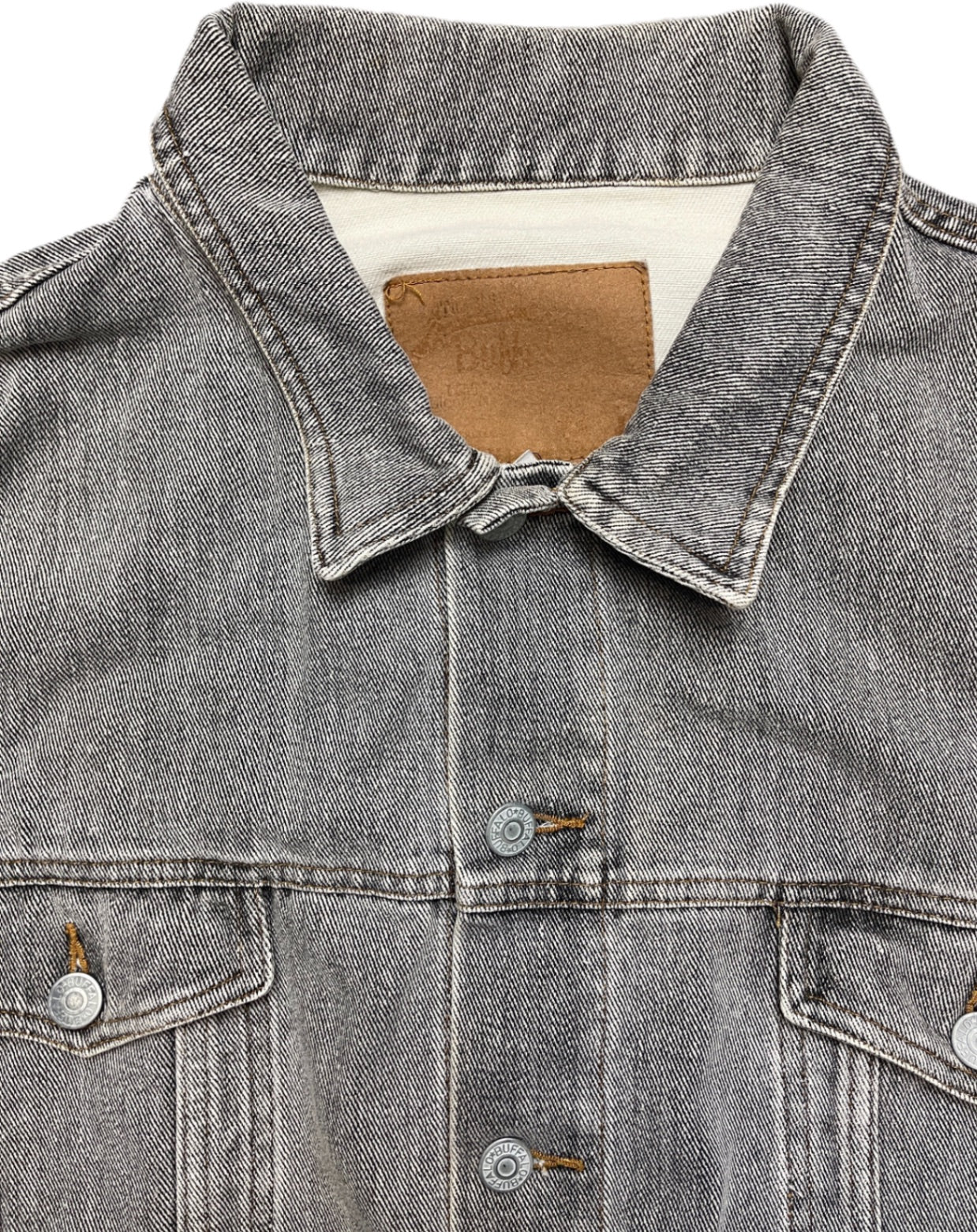 Vintage Buffalo Jacke Grau Baumwolle L