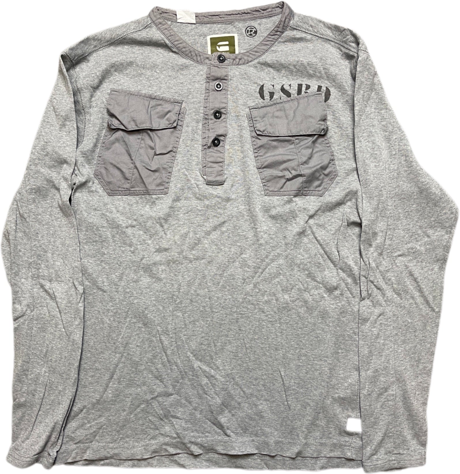 Y2K G-Star Longsleeve Grey Cotton XXL