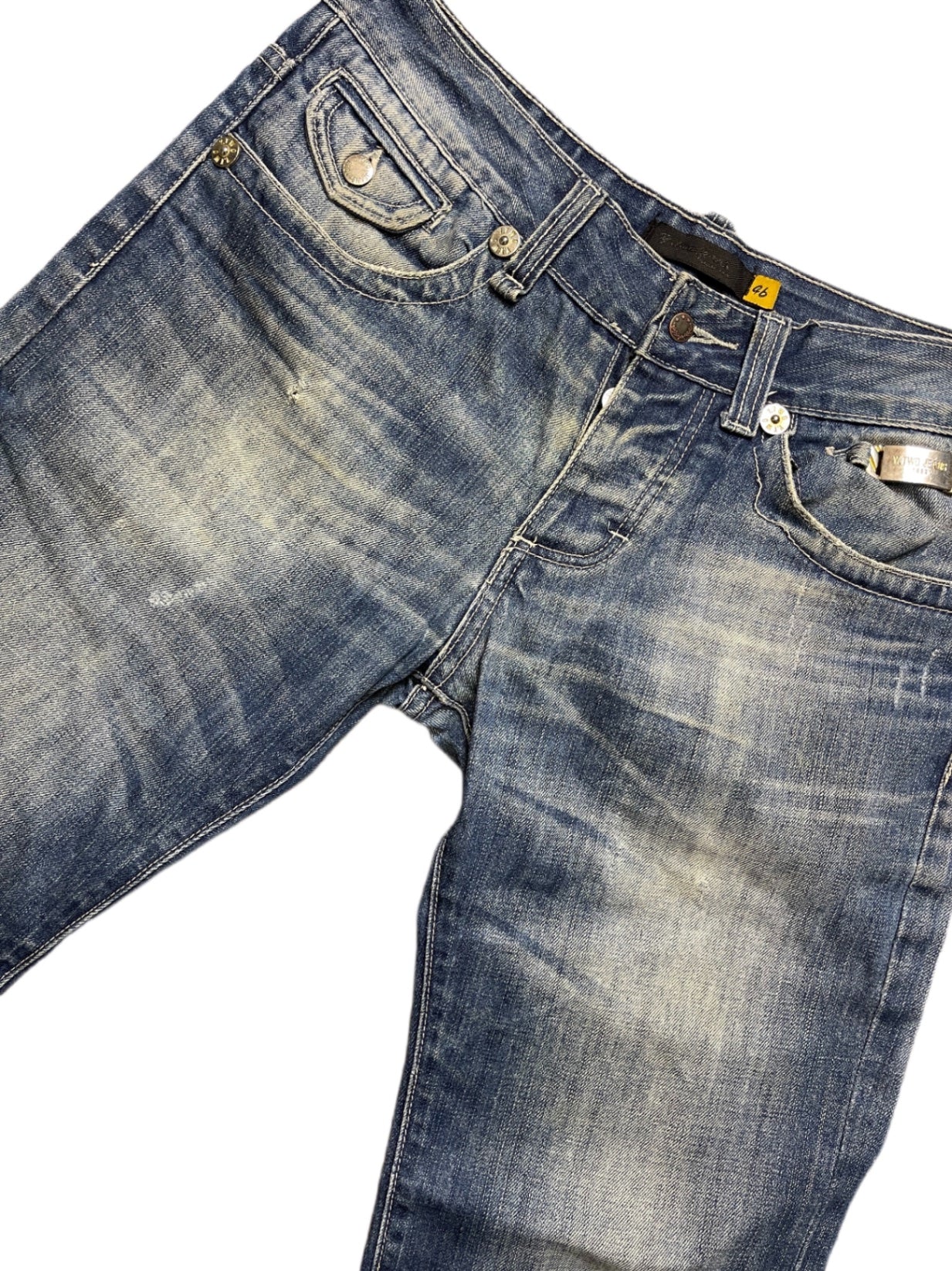 Y2K Y.Two Jeanshose Blau Baumwolle XXXL