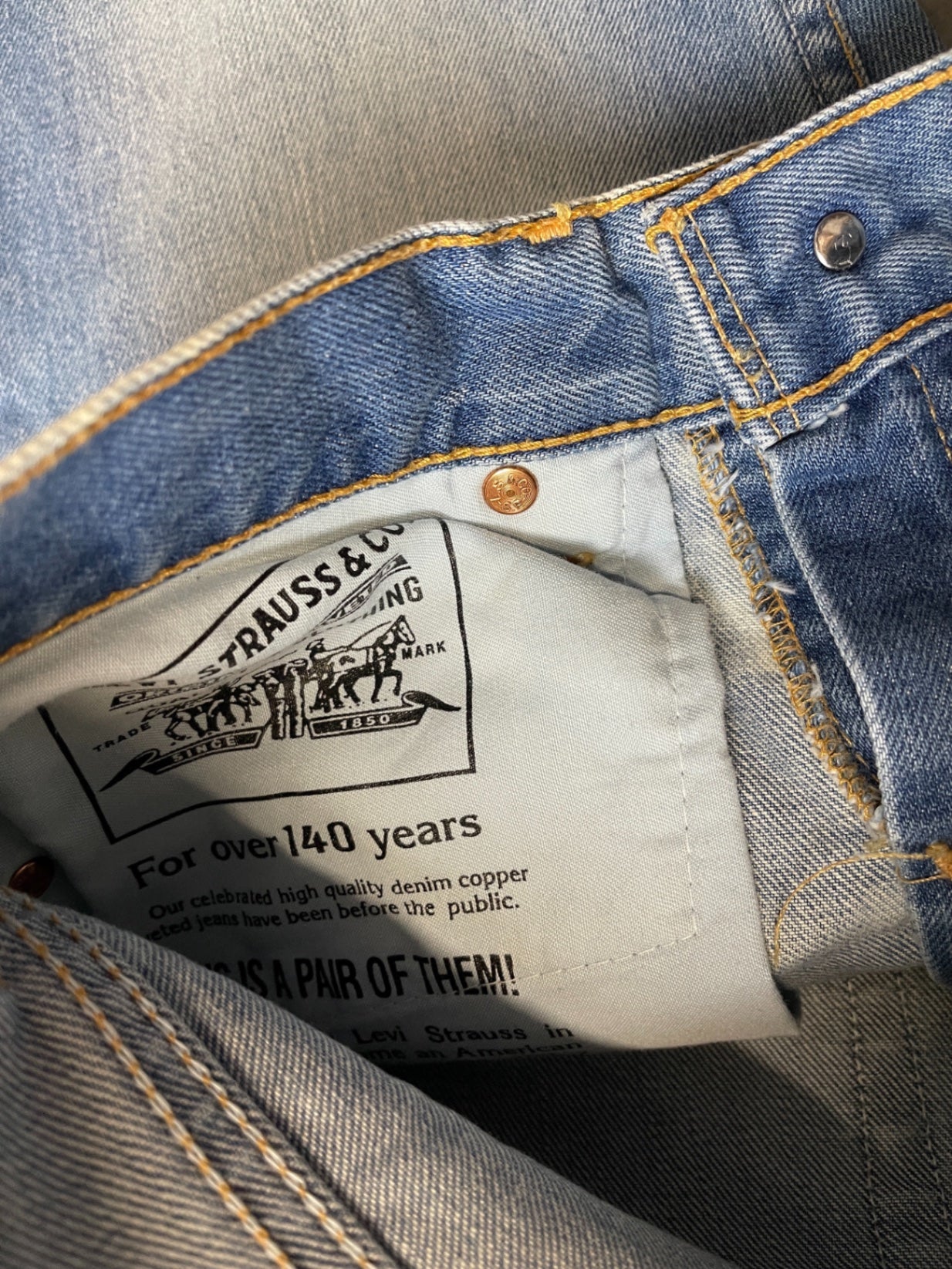 Vintage 519 04 Levi's Jeanshose Blau Baumwolle XS