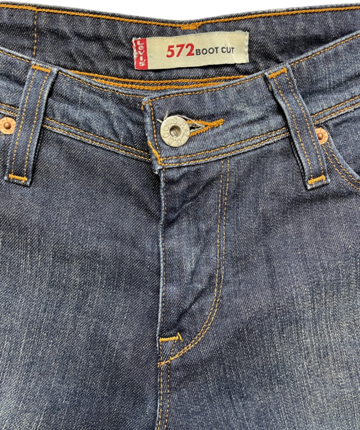Levi's 572 Bootcut Jeanshose Blau Baumwollmix S