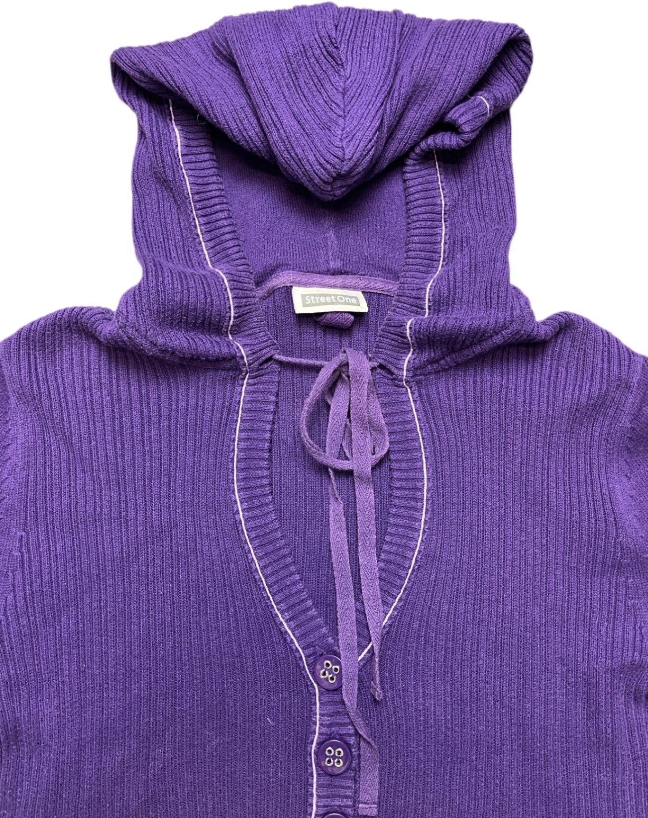 Y2K Street One Strickpullover Lila Baumwollmix M