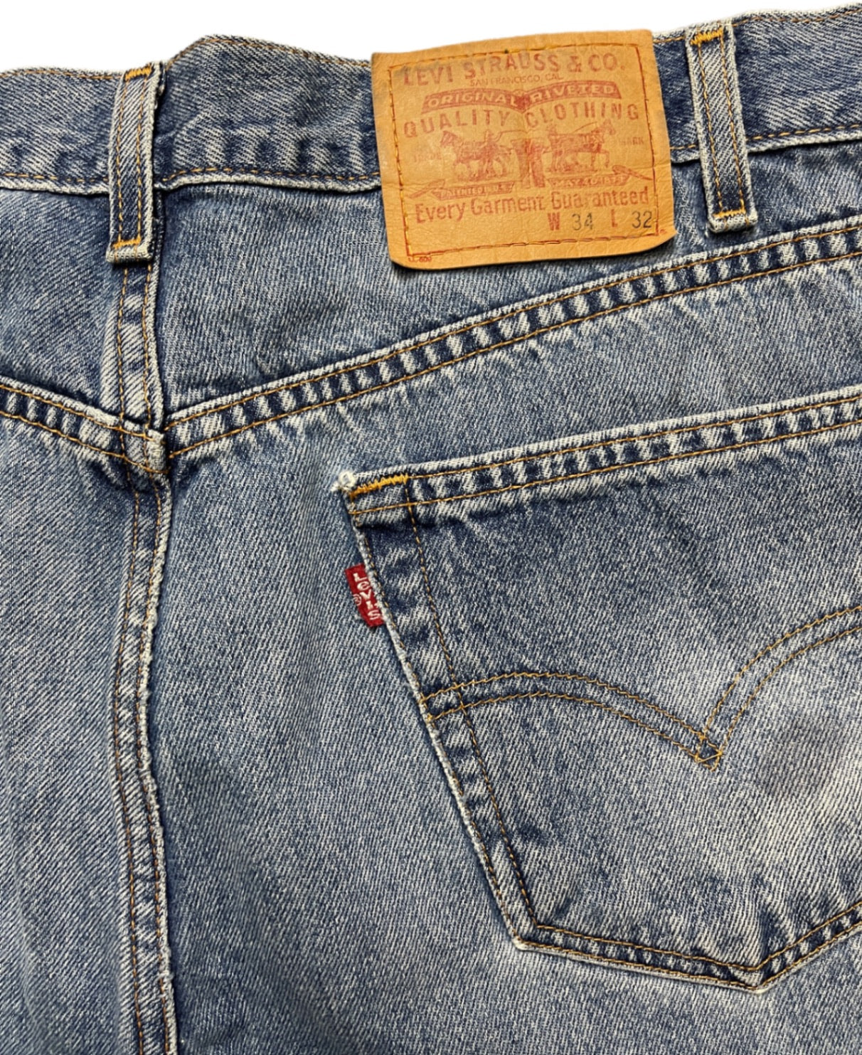 Vintage Levi's Jeanshose Blau Baumwolle L