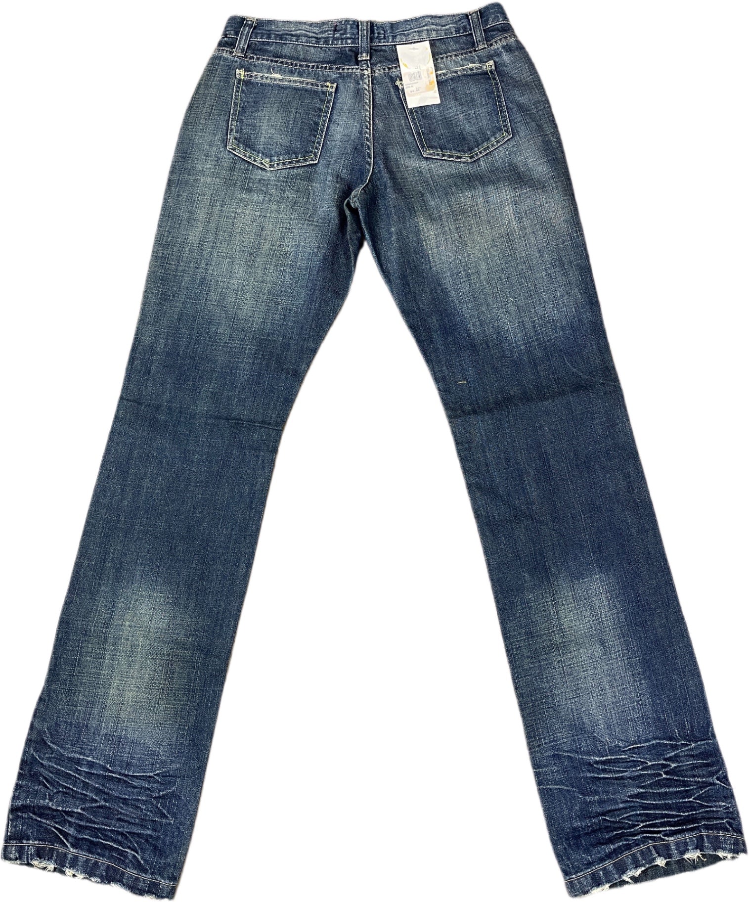 Y2K Displaj Denim Pants Blue Cotton XL