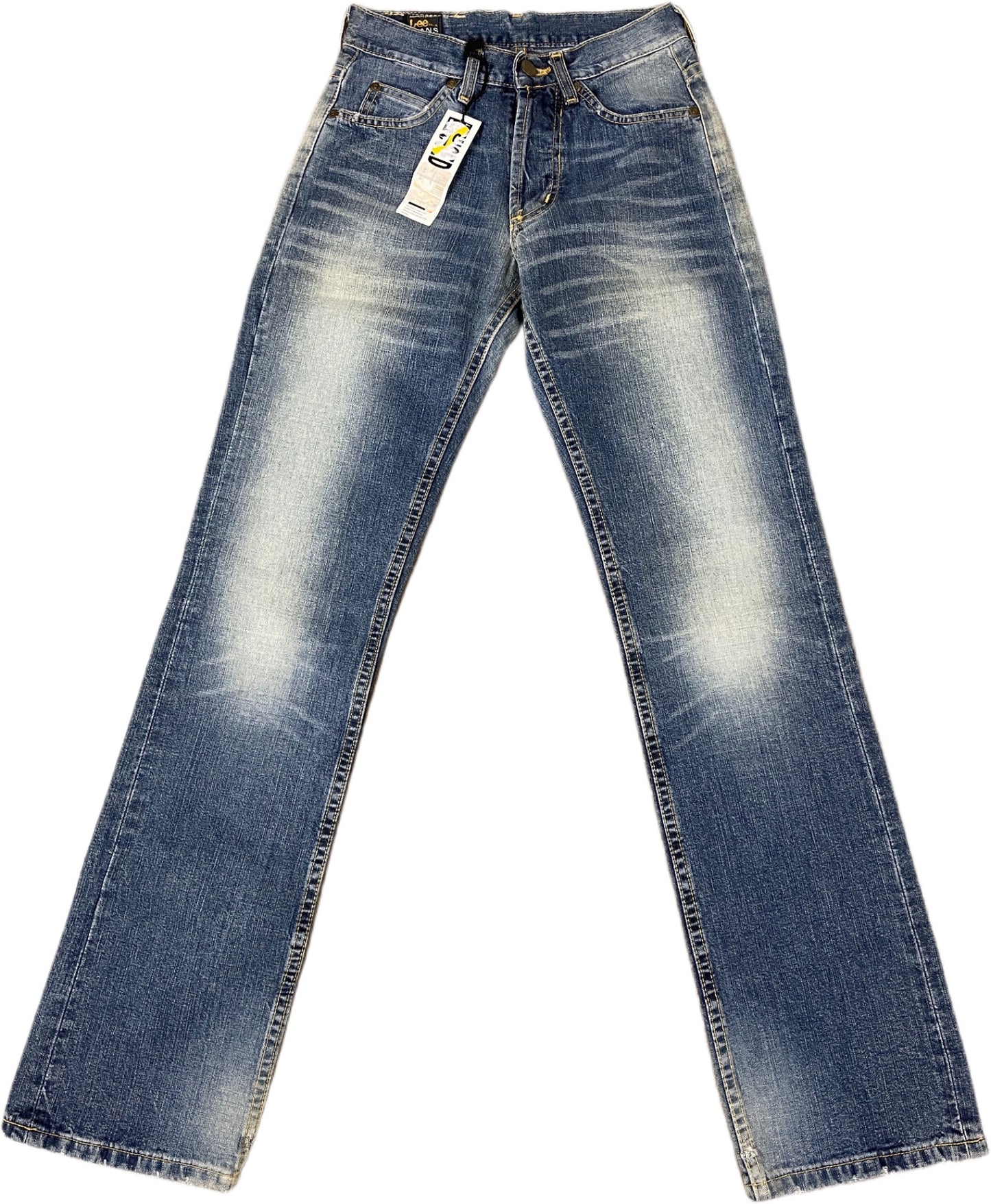 Y2K Deadstock Lee Jeanshose Blau Baumwolle XXS