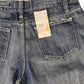 Y2K Displaj Denim Pants Blue Cotton XL