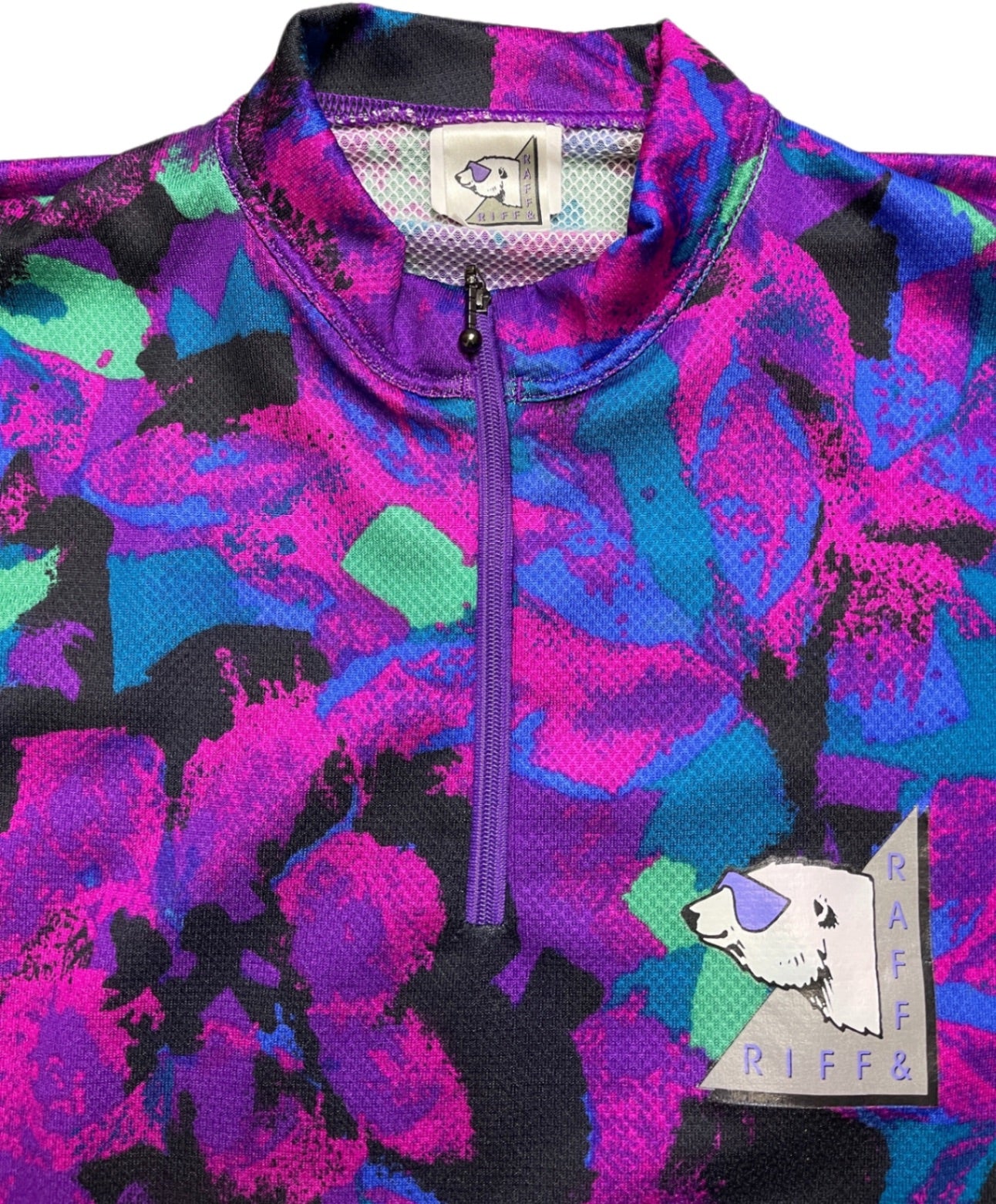 Vintage Riff Raff Jersey Purple Pattern M
