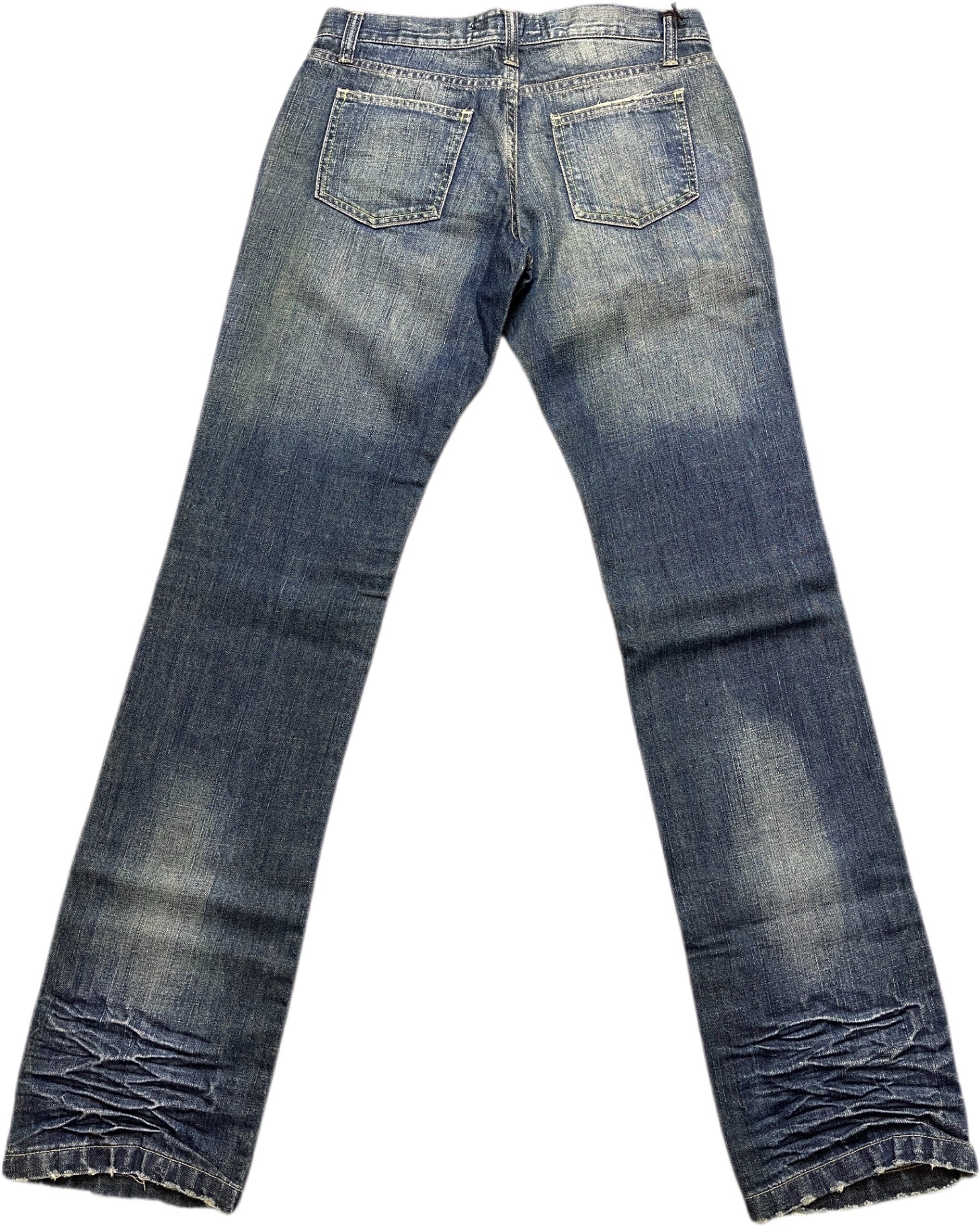 Y2K Displaj Jeanshose Dunkelblau Baumwolle XL