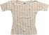 Lacoste Top Beige Striped Cotton Blend M