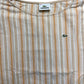 Lacoste Top Beige Striped Cotton Blend M