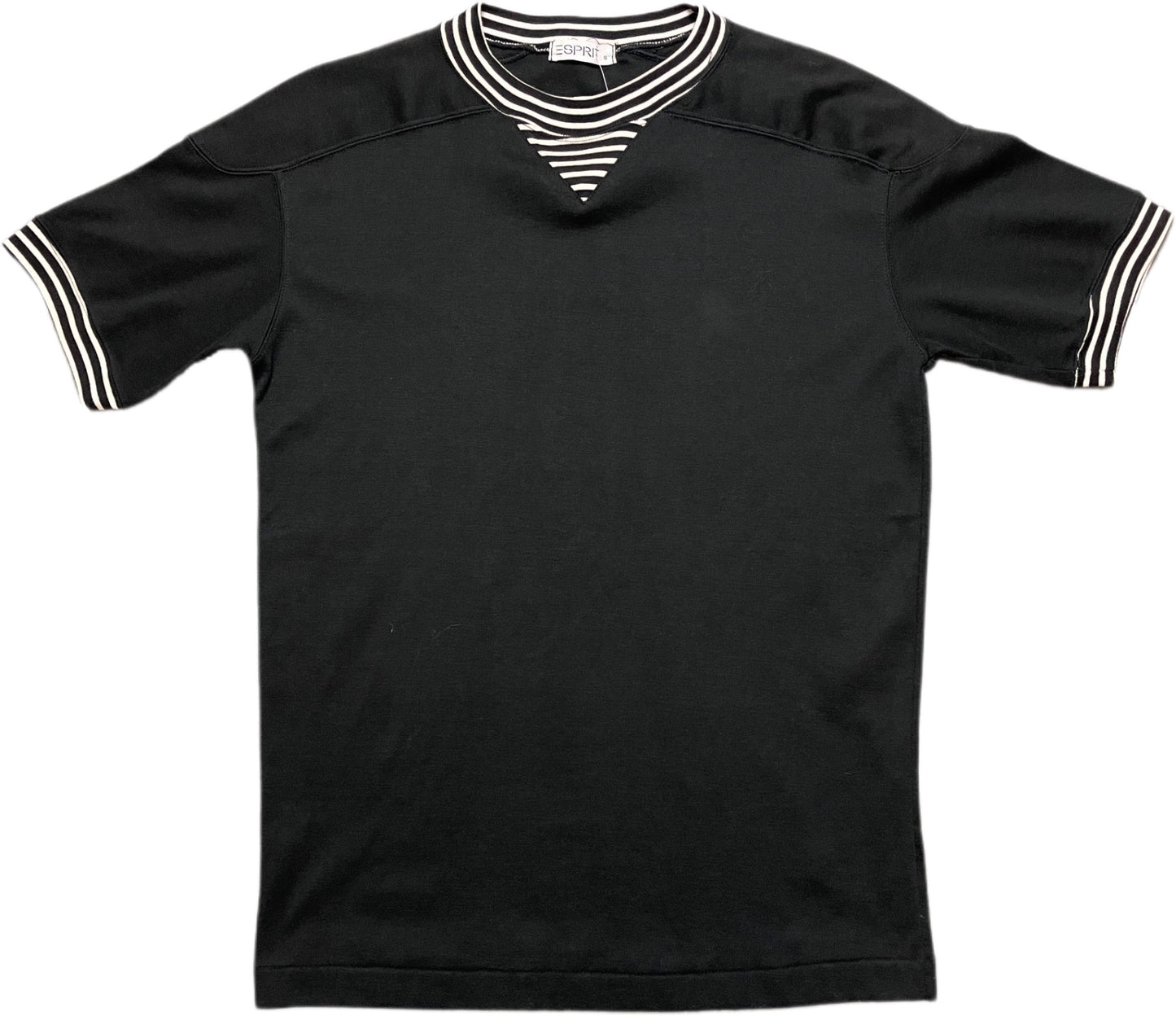 Vintage Esprit T-Shirt Schwarz Polyester S