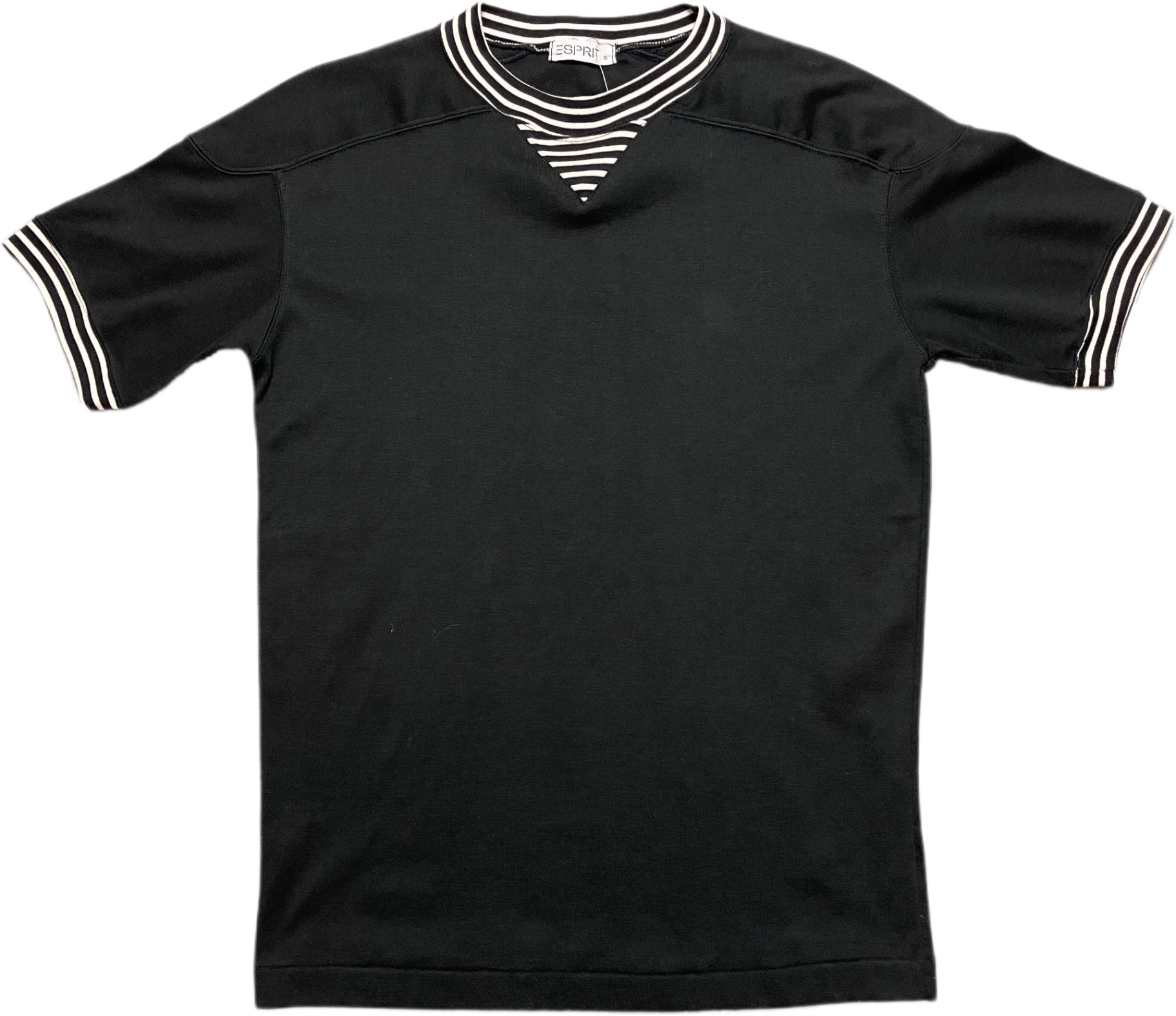 Vintage Esprit T-Shirt Schwarz Polyester S