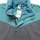 Vintage Adidas Adventure Jacke Türkis und Grau Polyester L