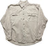 Vintage Camargue Langarmhemd Beige Baumwolle XL