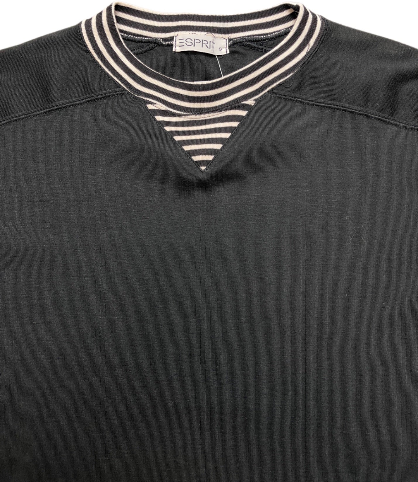 Vintage Esprit T-Shirt Schwarz Polyester S
