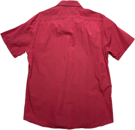 Hugo Boss Shortsleeve Shirt Red Cotton S