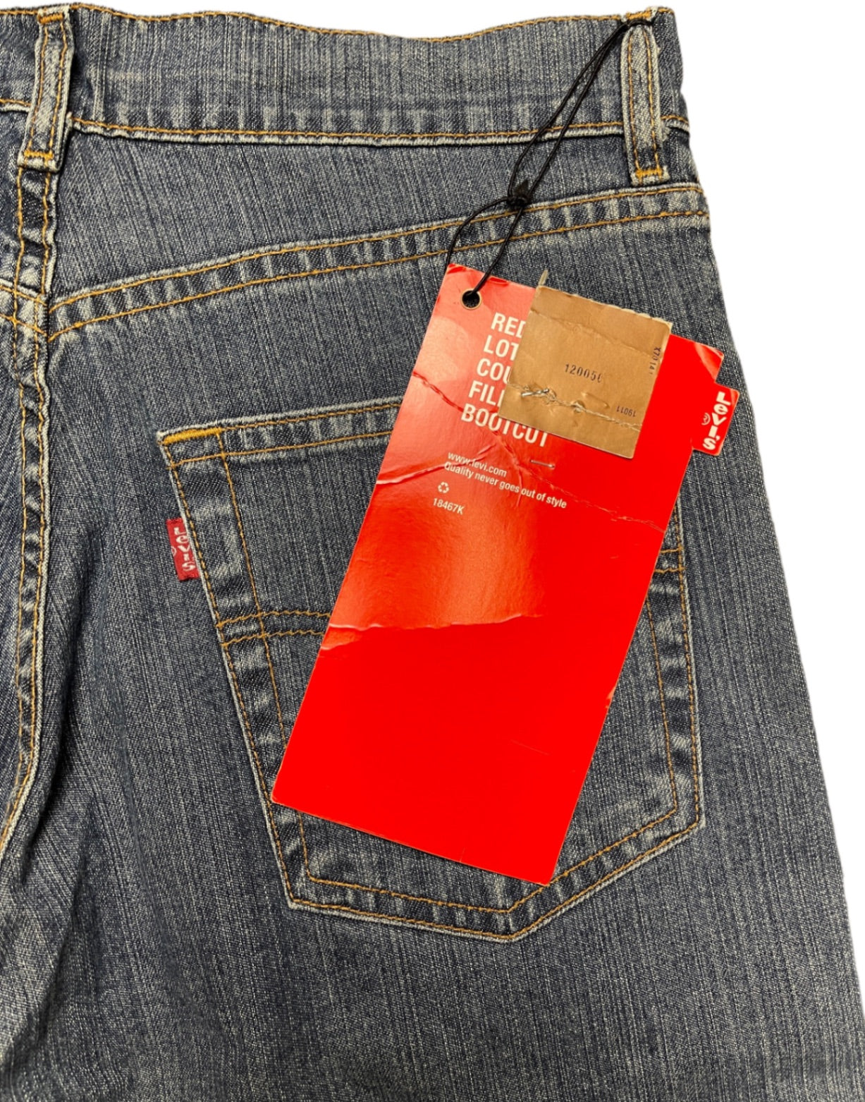 Vintage Deadstock Levi's Jeanshose Dunkelblau Baumwolle S
